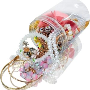 Mystery Jewelry Jar Bundle – 40-45 Piece Surprise Set for Women (Necklace, Earrings, Rings, Bracelet, Keychain, Hair Clip)