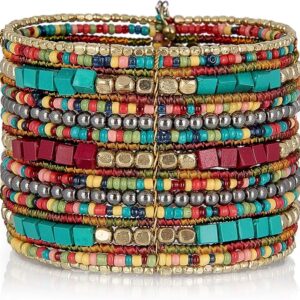 Adjustable Boho Cuff Bracelets for Women – Stackable Beaded Style for Daily & Special Occasions