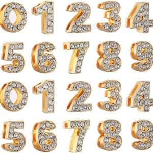 52pcs Silver Rhinestone Letter Slide Charms – Alphabet Beads for DIY Jewelry and Phone Cases