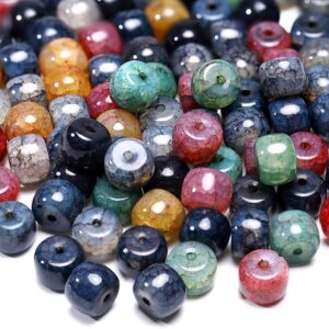 200pcs 8mm Natural Stone Beads – Smooth Gemstone Charms for DIY Bracelets, Necklaces & Earrings