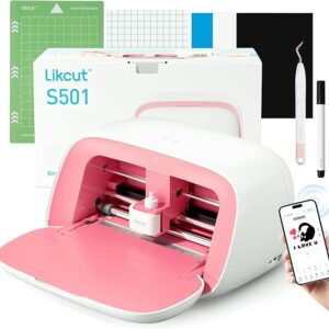 Vinyl Cutter – Portable Smart Cutting Machine for Stickers, Decals, DIY & School Projects, Pink