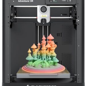 5M 3D Printer – 600mm/s, Auto-Leveling, 280°C Direct Drive, PEI Plate, Beginner-Friendly