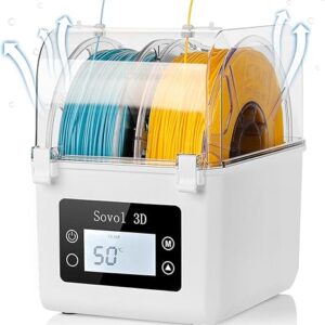 Dryer 2025 – Spool Holder & Dry Box with Upgraded Fan, for 1.75mm/2.85mm Filament