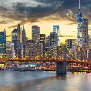 New York City Skyline Diamond Painting Kit – 5D DIY Art for Adults, 12x16" Wall Decor