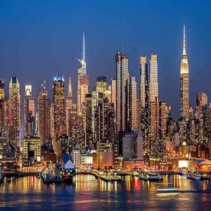 New York City Skyline Diamond Painting Kit – 5D DIY Art for Adults, 12x16" Wall Decor