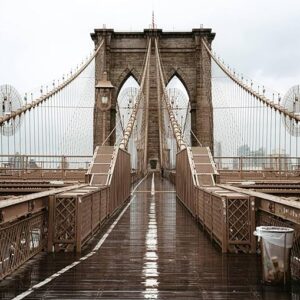 Brooklyn Bridge Diamond Painting Kit – 5D Round Drill DIY Art for Adults, 12x16" Wall Decor