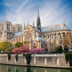 Notre Dame Diamond Painting Kit – 5D Full Drill DIY Art for Adults, 12x16" Wall Decor