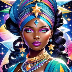 African Women Diamond Painting Kit – 5D DIY Portrait with Rhinestones, 12x16" Wall Decor