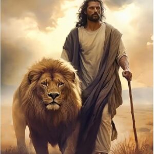Jesus Diamond Painting Kit – 5D Full Drill Round Gem Art for Adults, 12x16" Wall Decor