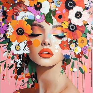 Beautiful Woman Diamond Painting Kit – 5D Full Drill DIY Art for Adults, 12x16" Wall Decor