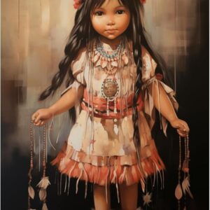 Native American Portrait Diamond Painting Kit – 5D Full Drill DIY Art for Adults, 11.8x15.8" Wall Decor