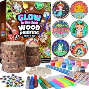 Glow-in-the-Dark Wooden Painting Kit – DIY Art Set for Kids Ages 6–12