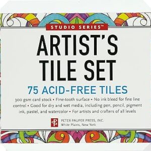 400 Series Watercolor Artist Tiles, Cold Press, 6"x6", 10 Sheets, White
