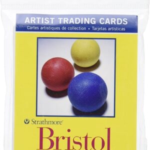 Artist Trading Cards, 2.5 x 3.5 Inches Vellum Surface Bristol, 20 Sheets (307809