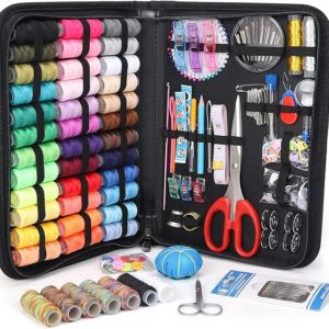 251PCS Sewing Kit for Adults – Premium Complete Needle & Thread Set for Beginners, Travel & Home Repairs