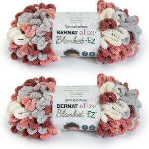 8-Pack Giant Chunky Tie Dye Chenille Yarn – Super Bulky Soft Fluffy Yarn (Black, White, Grey) for Knitting & Crocheting