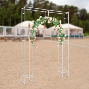 Wedding Arch Backdrop Stand Metal Square Arch Frame Party Decoration