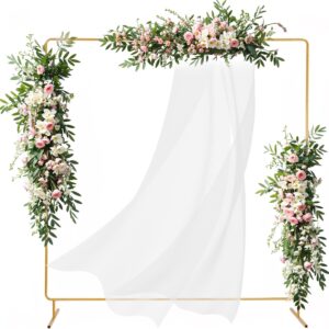 Gold Wedding Arch Backdrop Stand Square Metal Frame Party Decoration