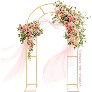 7.2FT Double Arch Backdrop Stand Metal U Shape Wedding Decor