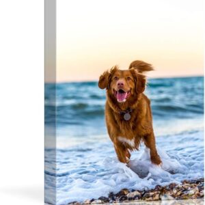Custom Photo Canvas Prints Personalized Pet Portrait Framed Wall Art
