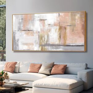 Large Gold Abstract Wall Art Modern Canvas Painting Home Decor