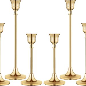 Gold Brass Candlestick Holders Vintage Taper Candle Holder Home Decor