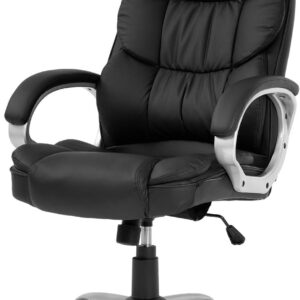 Ergonomic Office Chair High Back PU Leather Swivel Desk Chair