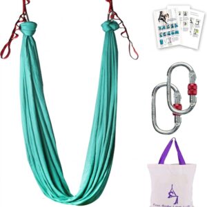 Aerial Yoga Hammock Swing Kit for Inversion Training Strength Exercise