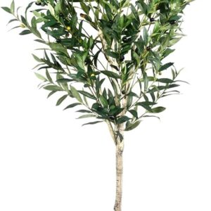 Tall Faux Olive Tree with Lifelike Fruits and Adjustable Branches — Zero-Maintenance Indoor Floor Plant